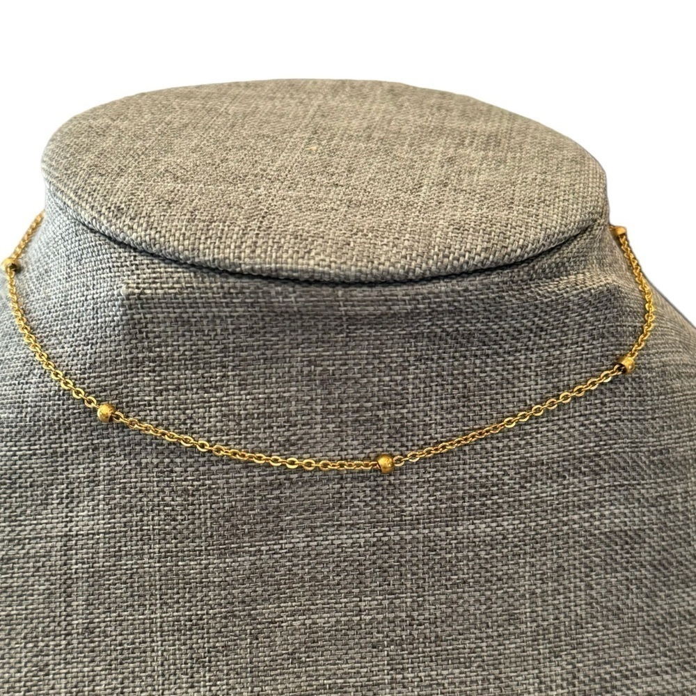 Gold plated 13-16" Minimalist Chain Necklace